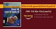 Giáo Trình Kinh Tế Quốc Tế Học Viện Tài Chính Pdf